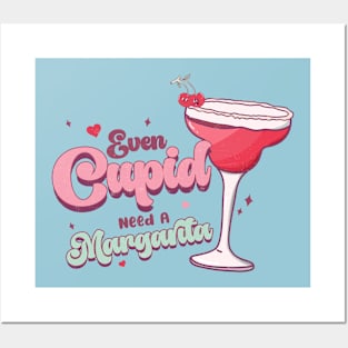 Even Cupid Need a Margarita - Valentines Day Posters and Art